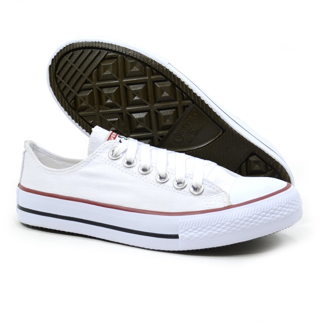 Tênis Masculino e Feminino Casual Cano Baixo Star Branco Chuck Taylor