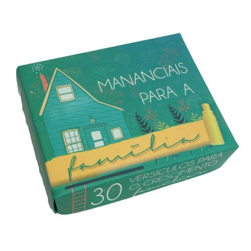 Caixinha de Versículos Diários | Mananciais para a Família | Verde em Oferta na Shopee