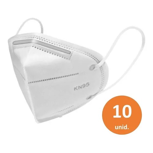 Kit com 10 Máscaras N95 Respiratória Original Pff2 Proteção Kn95