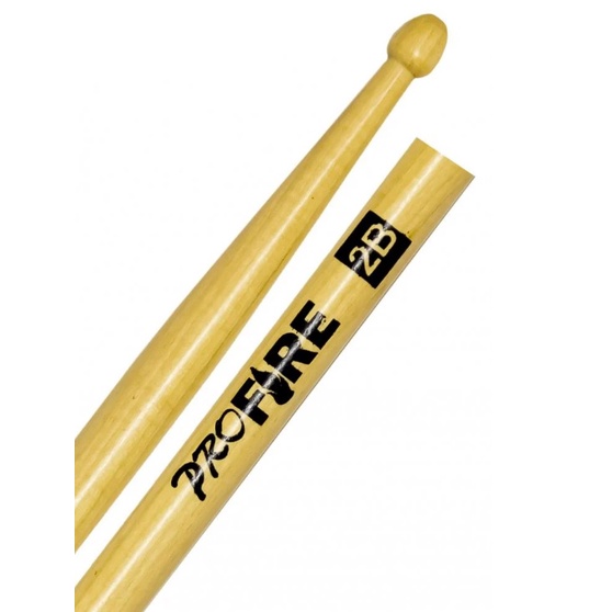 Par Baquetas Bateria 2B Pro Fire Pta Madeira Natural Clássica Balanceada