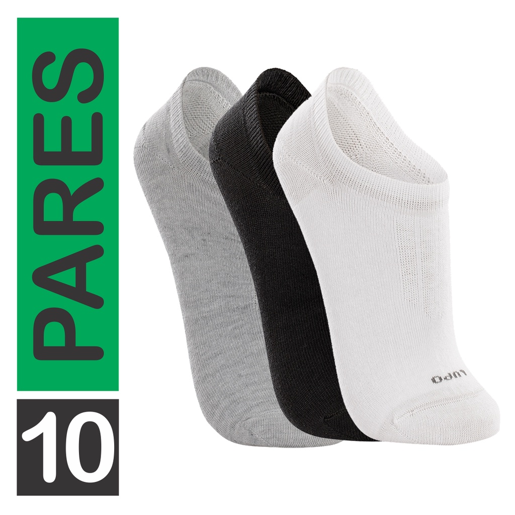 Kit 10 Pares Meias Lupo Sapatilha Cano Invisível Au Walk Unissex