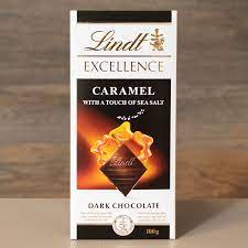 Chocolate LINDT Excellence Dark Caramelo e Flor de Sal 100g | Shopee Brasil