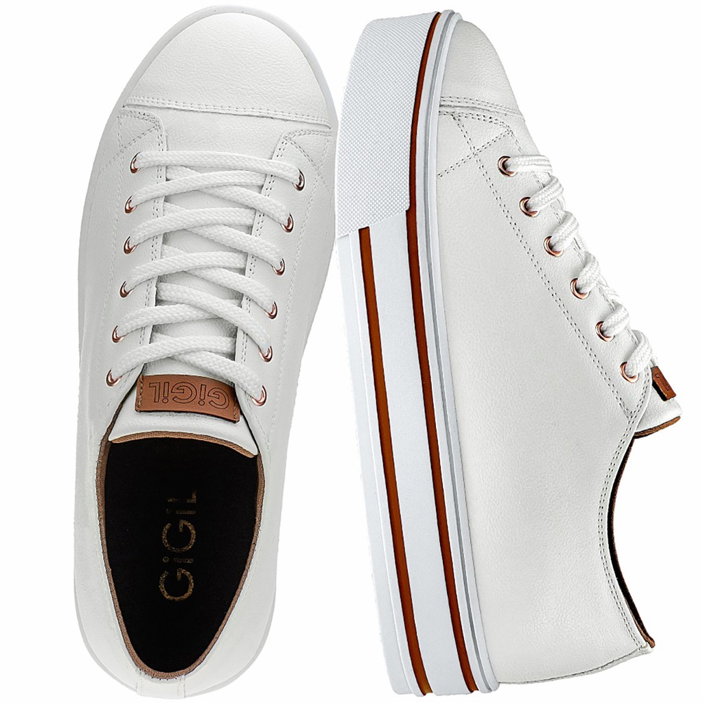 Tênis Feminino GiGiL Casual Plataforma Confortável em Oferta na Shopee