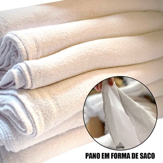 5 Pano De Chao Atacado Alvejado Branco
