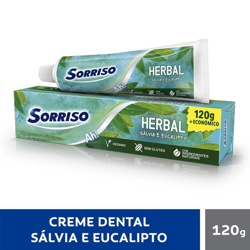 Creme Dental Sorriso Herbal Sálvia e Eucalipto 120g - Health