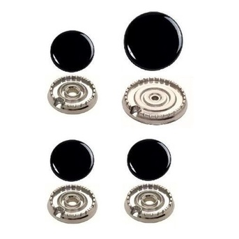 Kit Espalhador + Queimador Fogão Brastemp 3 pinos Consul Cfo4nab - 4 Bocas