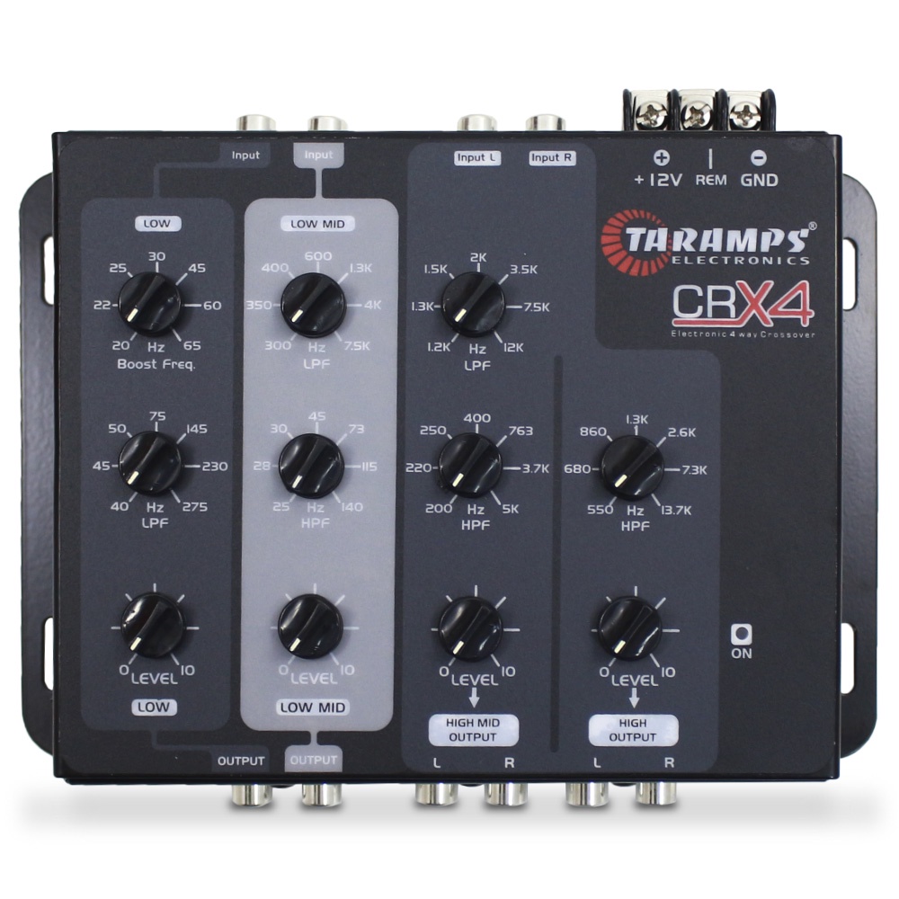 Crossover Automotivo Taramps 4 Vias CRX-4 Digital 12v Mesa Som Bass ...