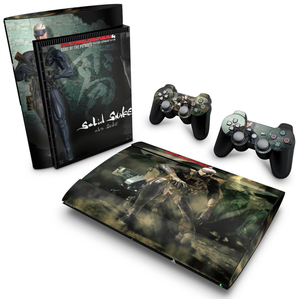 Skin PS3 Super Slim Adesivo - Metal Gear Solid 4