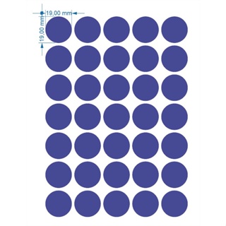 Etiqueta Redonda Adesiva 19mm Roxo Cod. E Identificação 210und em Oferta na Shopee