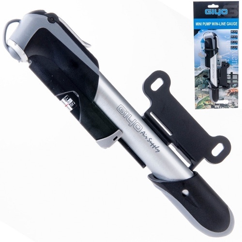 Bomba Bike Mini Gp-61a Giyo Telescópica Manômetro Alumínio