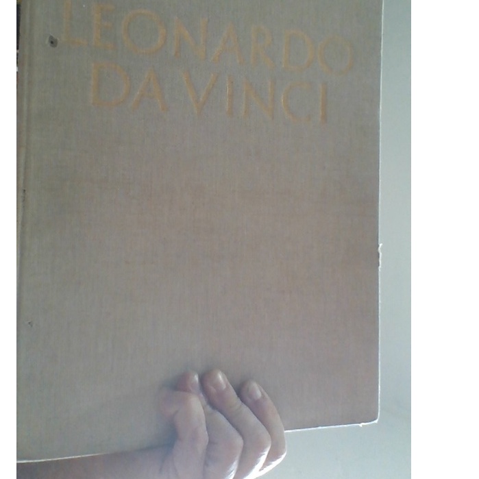 livro leonardo da vinci, volume 1 capa forrada com tecido, instituto geografico de agostini - novara