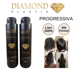 Escova Orgânica Progressiva Diamond Plastia Profissional Liso 100%