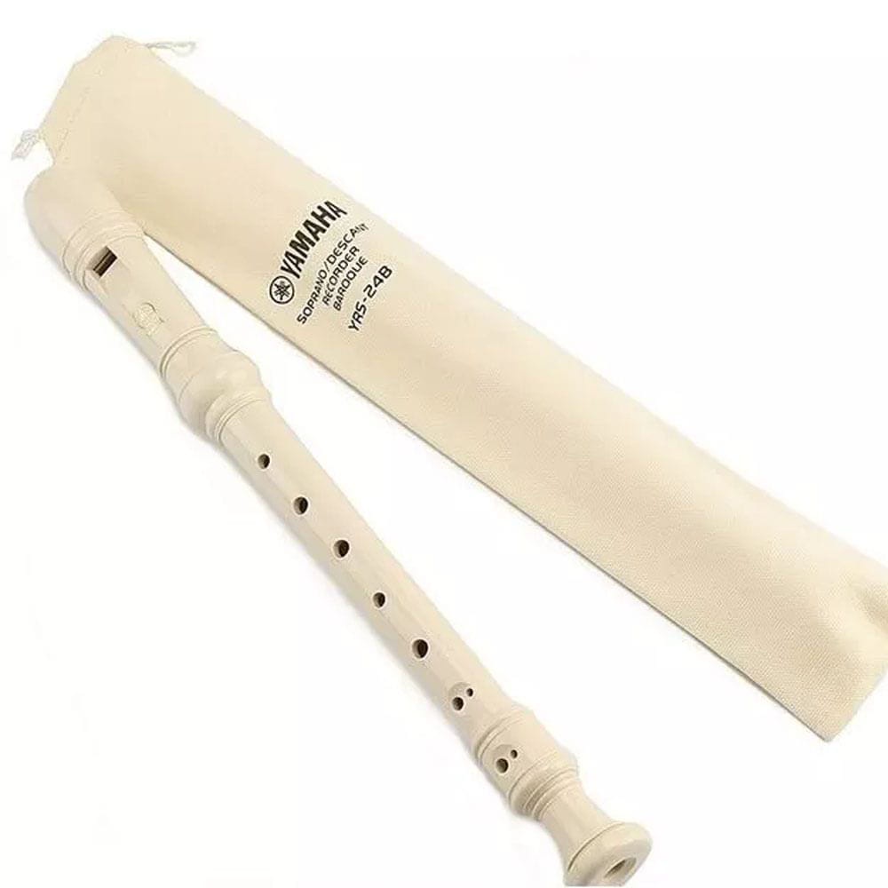 FLAUTA DOCE YAMAHA YRS-24B BARROCA SOPRANO RESINA ABS 36CM