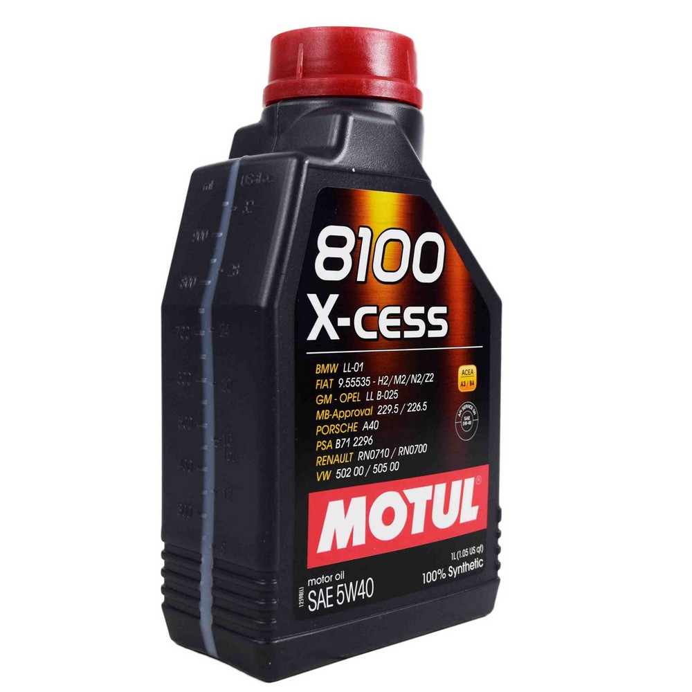 Óleo Motul Carro 8100 X-cess 5w40 100% Sintético 1 Litro Carro Caminhonete Jet-ski
