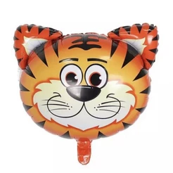 Balão Bexiga safári 30 cm Metalizado Para Festas e Decorações tigre (CHOCO)