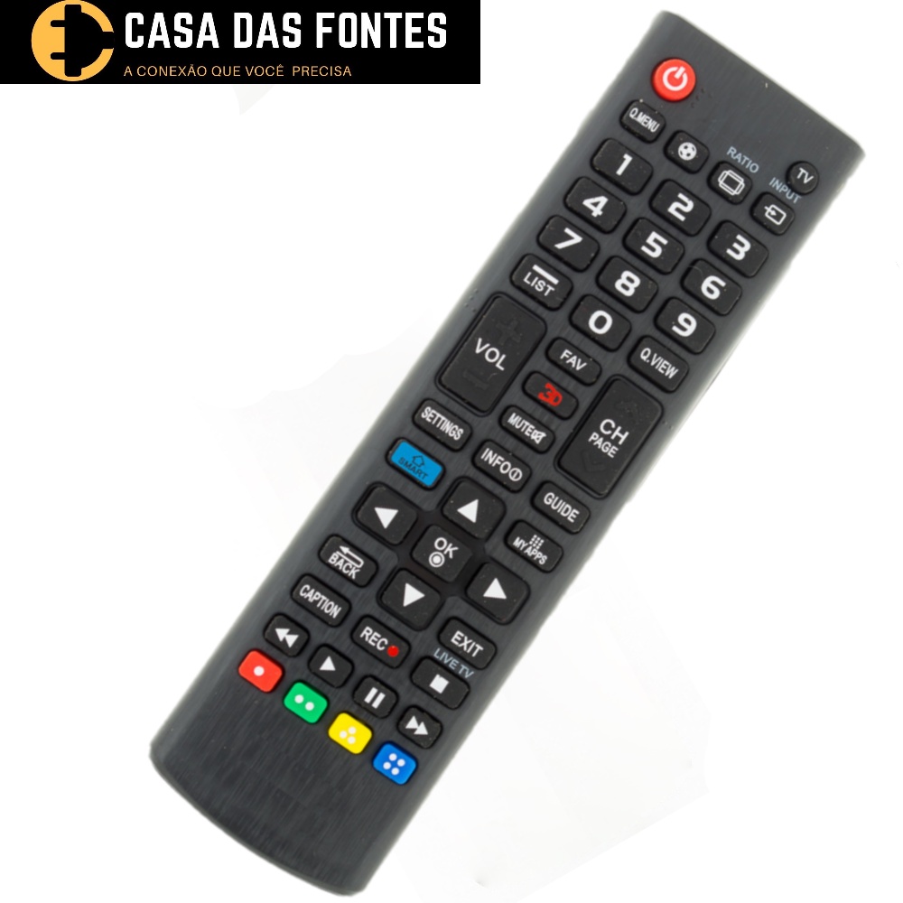 Controle Remoto Tv LG Smart 3d 7027 em Oferta na Shopee