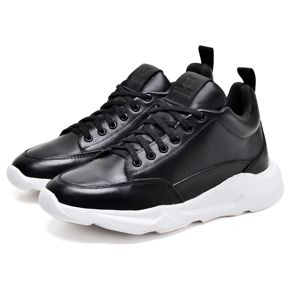 Tênis Sneaker Couro Confortável Cano Médio Twist