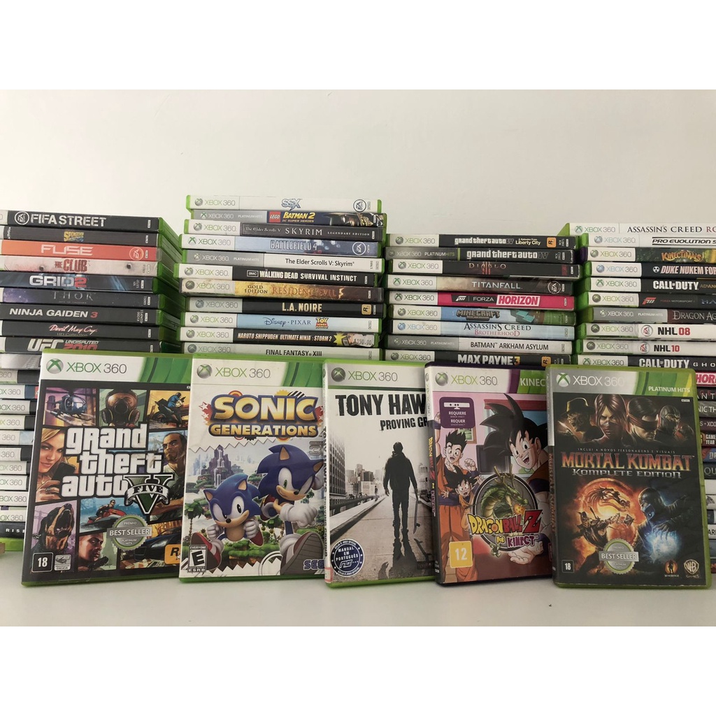 Jogos de Xbox 360 - Originais (Mídia Física - Semi novos)