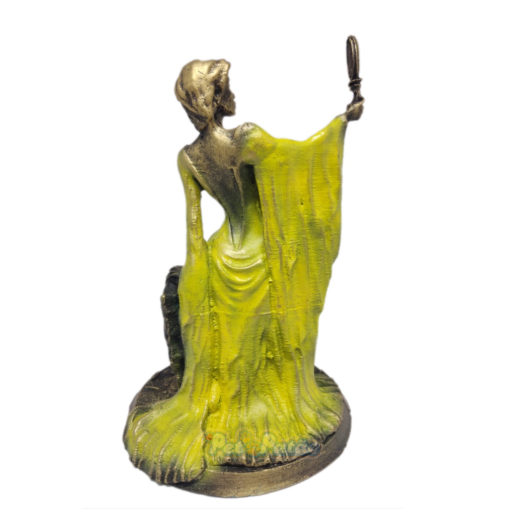 Estátua Exclusiva Orixá Oxum (sentada) - Decoração Resina