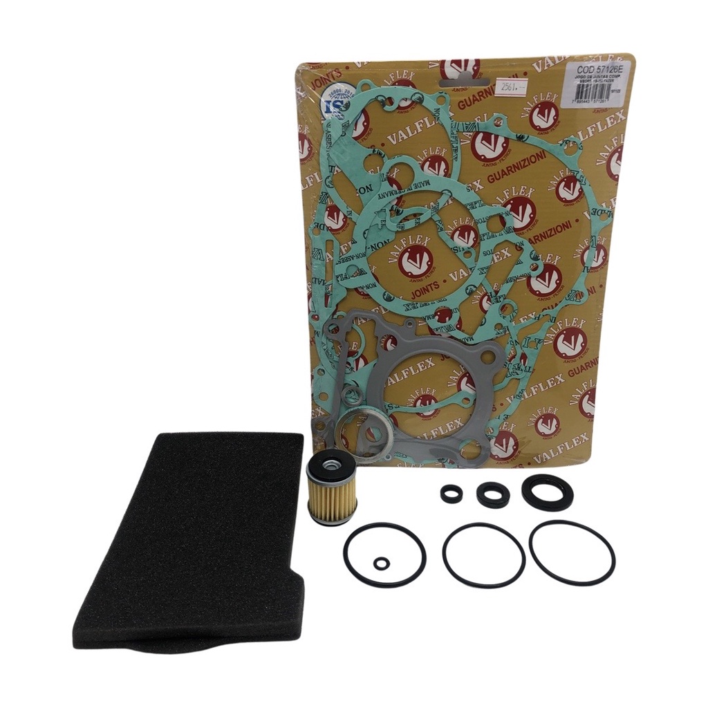 Jogo Junta + Filtro Ar + Filtro Óleo + Retentores + Guarnições Fazer 250