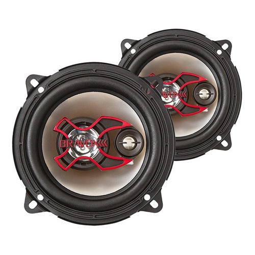 Auto Falante Triaxial Bravox 5 B3x50x 100w Rms Par