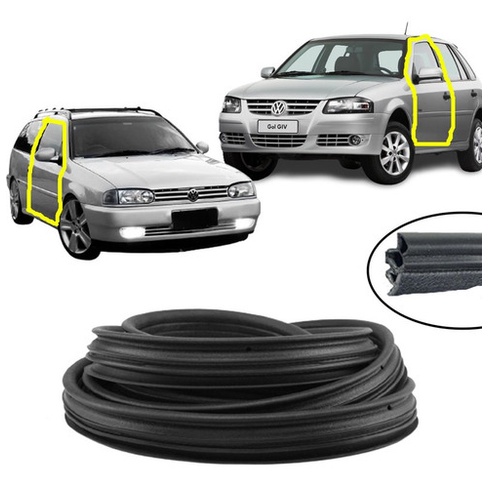 Borracha Vedação Porta Gol Parati Saveiro G2 G3 G4 - Novo em Oferta na Shopee