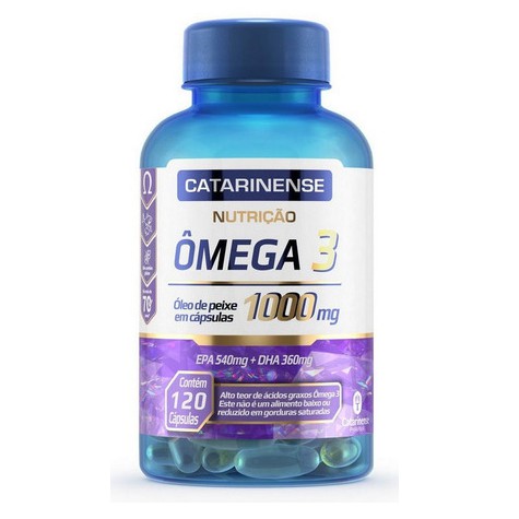 Ômega 3 1000mg - óleo de peixe catarinense 120 caps EPA 50mg + DHA 360mg Original Original em Oferta na Shopee
