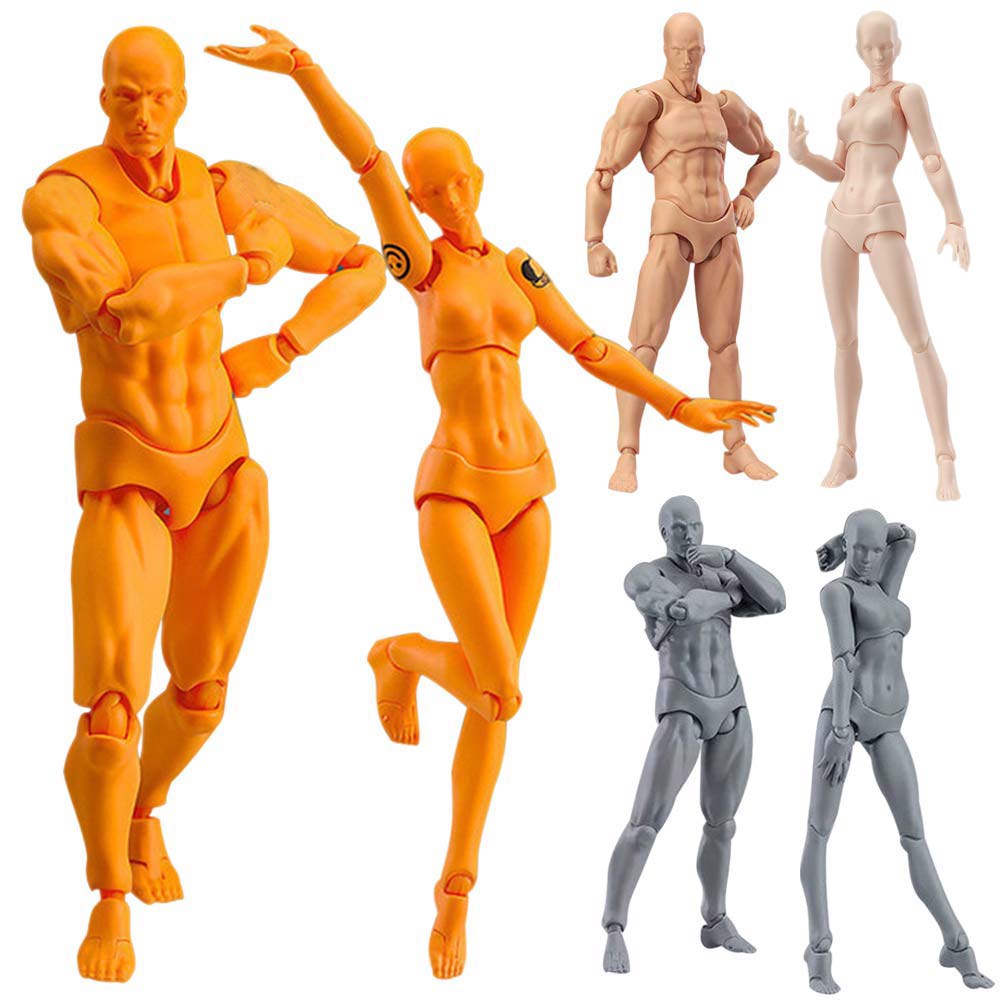 Espeedy 1/6 Scale He She Body Kun Set Body-Chan Action PVC Figure Model 