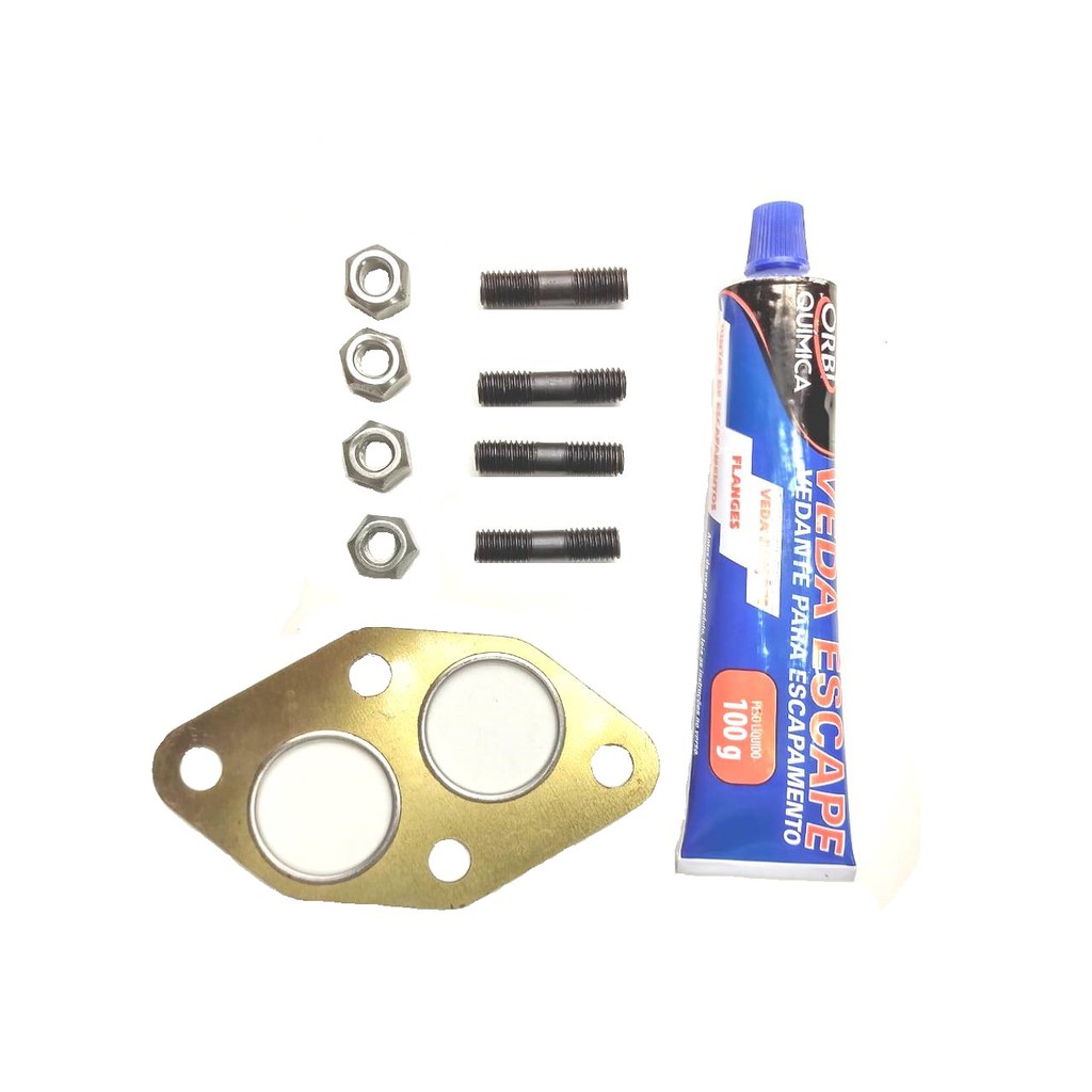 Kit junta escapamento Ford escort CHT 1.0 e 1.6 / Corcel 2, Belina 2 CHT / Del rey motor CHT  Pampa 1.6   Verona 1.6 CHT