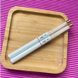 Pincel Luxo D&Z Nº6 Branco Marmore Cristal Para Unhas De E Alongamentos