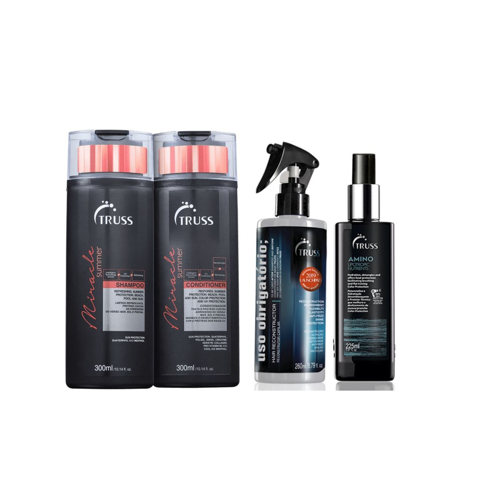 Truss Miracle Summer Shampoo e Condicionador e Amino e Uso Obrigatório