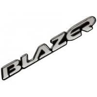Emblema (blazer) Gm Blazer 97/ Cromado Com Fundo Preto Marco