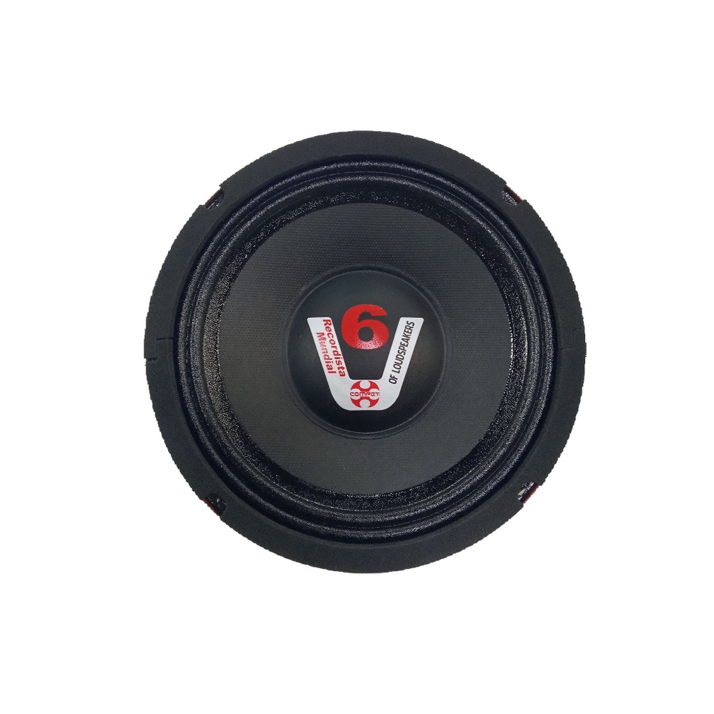 Alto Falante Woofer Vermelho Chapa Compet 8 Polegadas 4-8 ohms 400w Rms Cone Tecido