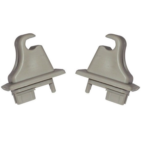 Par Suportes Quebra-sol S10 e Blazer 2003 a 2011 cor cinza gelo Quebrasol Para-sol