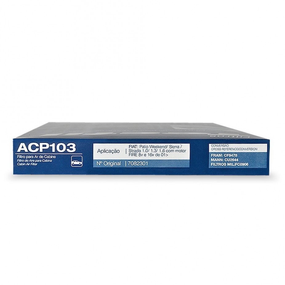 Acp103 Filtro De Cabine Tecfil Idea Palio Siena Strada Novo