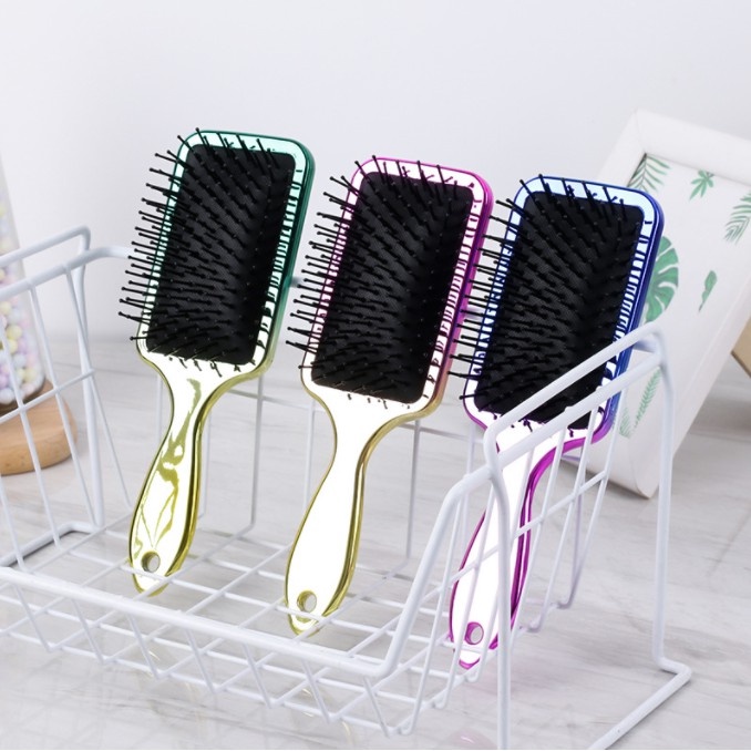 Pente de Massagem de Airbag de Placa Grande de Cor Gradiente Galvanizado Escova em Oferta na Shopee