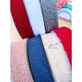 2 METROS FITA PELUCIA TEDY 38 MM
