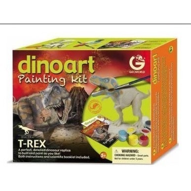 Kit Para Pintura T-rex - Geoworld - Dino Art