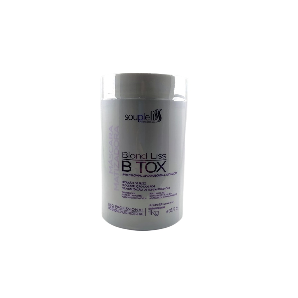 Botox Roxo Blond Liss B-tox Matizador 1kg - Soupleliss | Shopee Brasil