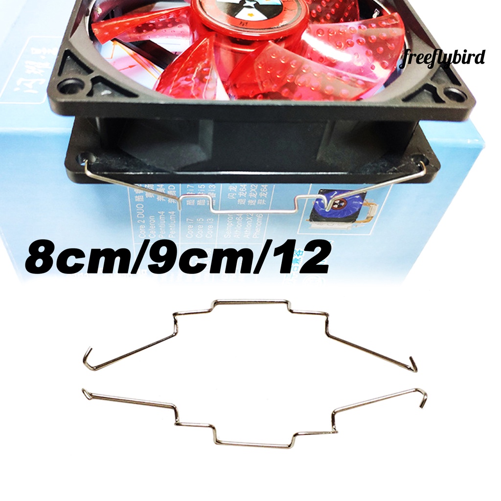 Fr 1 Pair Fastener Easy Installation High Strength Lightweight CPU Cooling Fan Hard Clips for Desktop