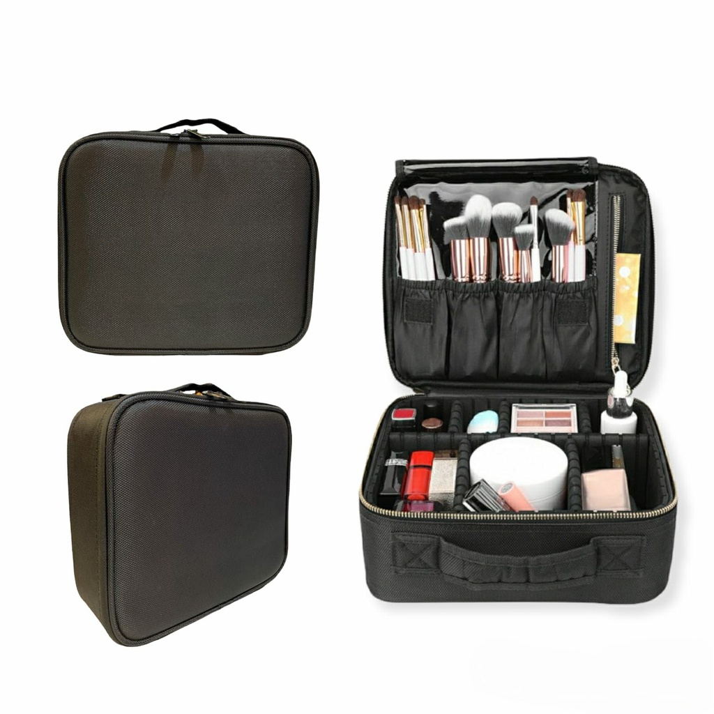 Maleta Maquiagem Profissional Organização Make Com Divisórias Completa Pequena BL-1110-P