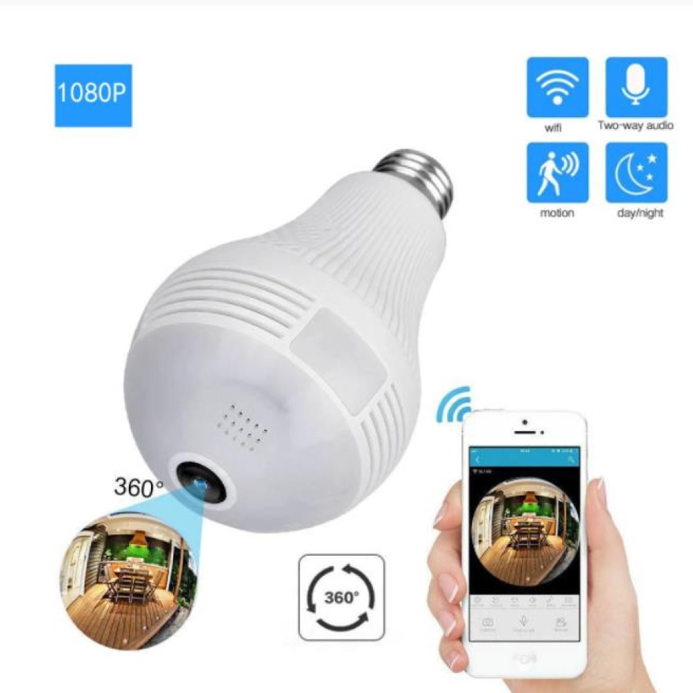 Wi-Fi Smart Camera- lampada com camera e acesso para celular