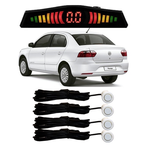 Sensor De Estacionamento Ré Voyage Todos Os Modelos Branco - Spare Parts and Accessories for Vehicles