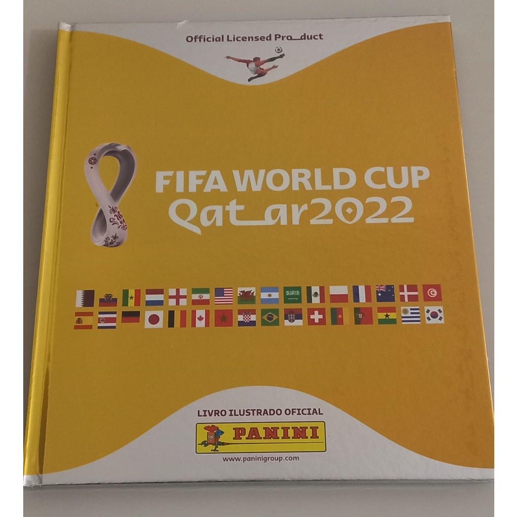 Copa Do Mundo 2022 - Álbum ESPECIAL DOURADO Capa Dura Com Todas As ...