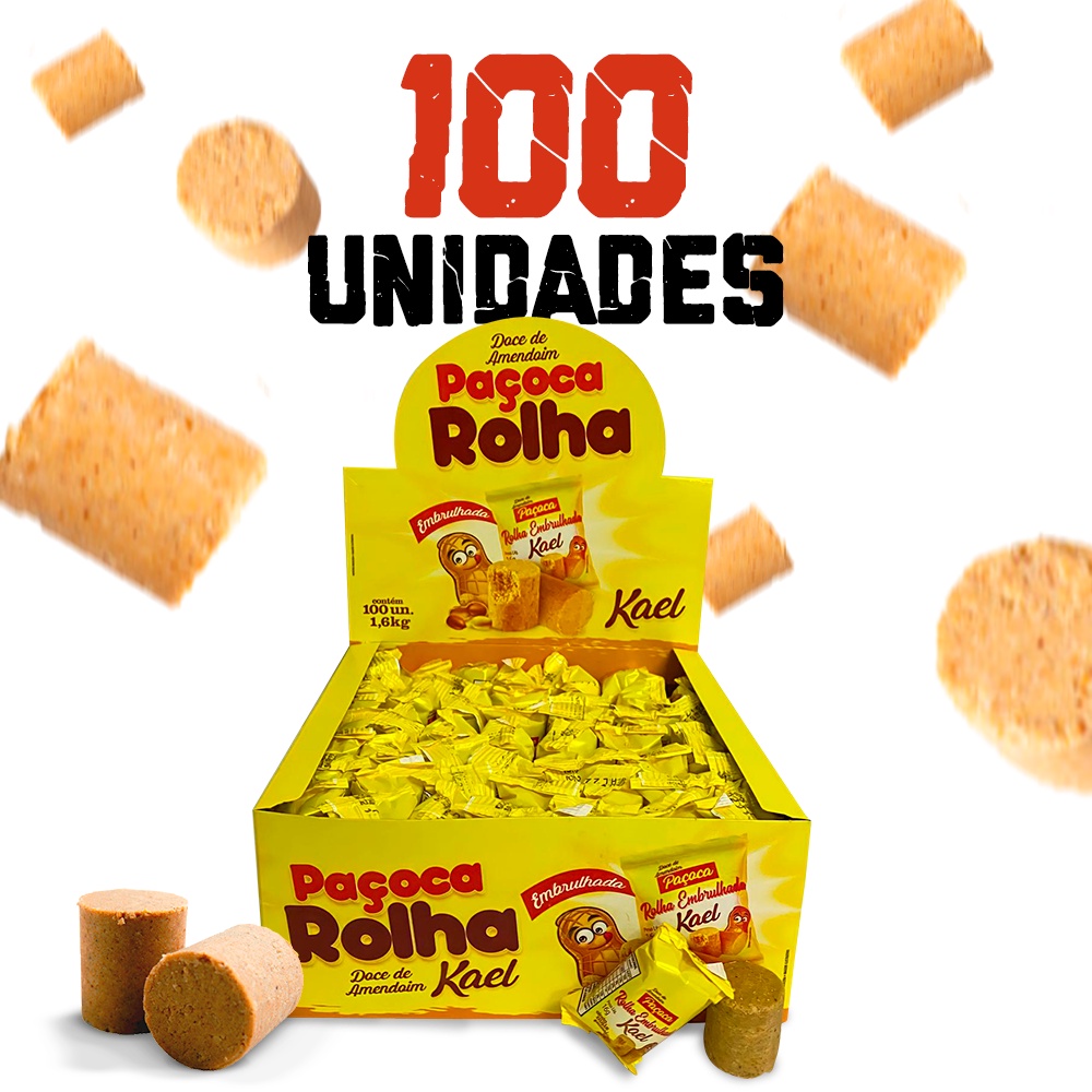 Paçoca Embrulhada, Paçoca Rolha, Paçoca De Amendoim | Shopee Brasil