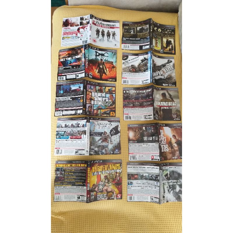 Encarte Capa jogos ps3