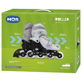 Patins Infantil Cinza Tamanho P 30-33 40600122 - Mor em Oferta na Shopee