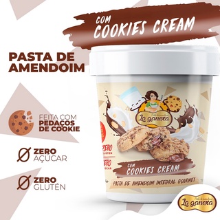 Pasta Amendoim Integral Gourmet ZERO AÇUCAR - La Ganexa - COOKIES CREAM