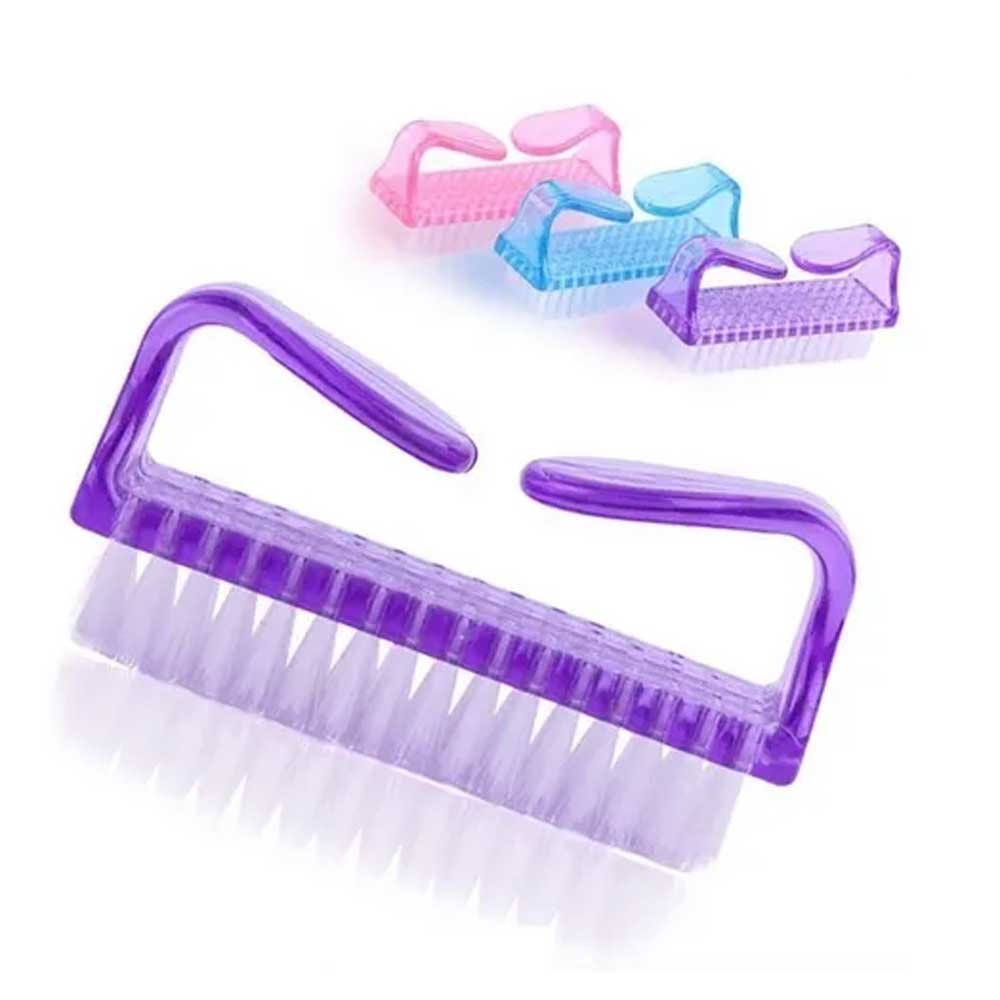 Kit 2 Escovinhas Para Unhas Escova De Limpeza Manicure Macia