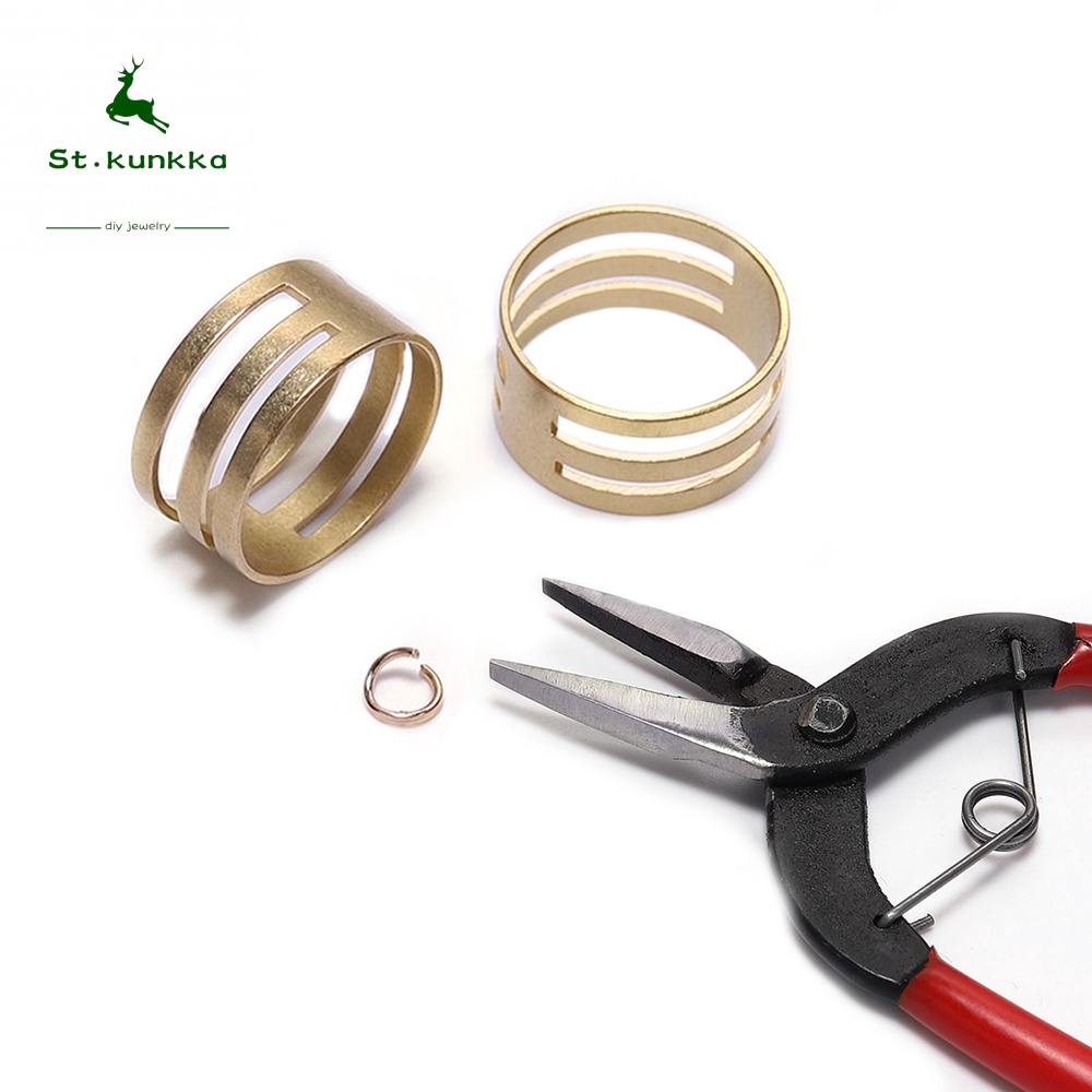 Kka Anel de fechamento de anel de salto aberto de cobre DIY Produção Alicate de bola artesanal Ferramenta auxiliar de ex